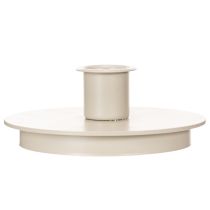 Artikel Kerzenhalter rund Metall 10cm cremefarben für Stabkerzen Innenbereich 2er Set