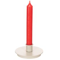 Artikel Kerzenhalter rund Metall 10cm cremefarben für Stabkerzen Innenbereich 2er Set