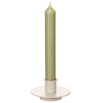Artikel Kerzenhalter Metall Beige matt 8cm 3er-Set für Stabkerzen