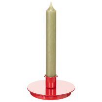 Artikel Kerzenhalter aus Metall Rot 10cm für Stabkerzen 2 Stück