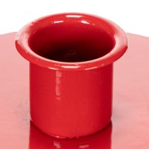 Artikel Kerzenhalter aus Metall Rot 10cm für Stabkerzen 2 Stück