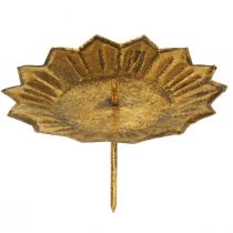 Artikel Kerzenhalter Gold Antik Optik zum Stecken für Stumpenkerzen Ø11cm 4er Set