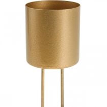 Kerzenhalter zum Stecken Gold Teelichthalter Metall Ø5cm 4St