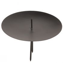 Artikel Adventskerzenhalter Schwarz Metall Ø8cm - Stilvolle Kerzenstecker für festliche Deko, 4er-Set
