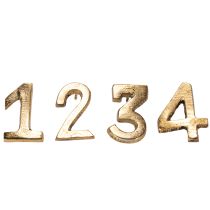 Artikel Kerzenpin Zahlen 1–4 Set 4 cm Metall Gold Advent