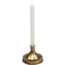 Kerzenständer Gold Metall Kerzenhalter Antik Look H8,5cm
