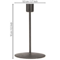 Artikel Kerzenständer Metall Antikbraun H16cm für stimmungsvolle Dekoration 2er-Set