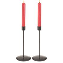 Artikel Kerzenständer Stabkerzenhalter Antikbraun Metall H21,5cm 2er Set für Tischdeko