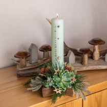 Artikel Kerzenständer, Tischdeko Weihnachten, Kerzenhalter Stern H7cm Ø20cm/6,5cm
