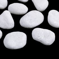 Kieselsteine im Netz Weiß 2,5cm - 4cm 1kg