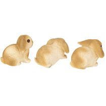 Artikel Kleiner Osterhase Deko Häschen Polyresin Set 9×6×6,5cm 3er Pack