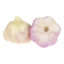 Artikel Künstliches Gemüse Deko Knoblauch Rosa, Weiß Ø6,5cm 2St