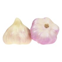 Artikel Künstliches Gemüse Deko Knoblauch Rosa, Weiß Ø6,5cm 2St