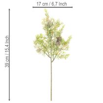 Artikel Koniferenzweig Kunststoff 39cm Grün mit Zapfen 4er-Set Innenbereich