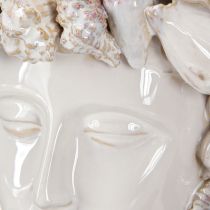 Artikel Keramik-Kopf Vase mit Muscheln 25cm – Mediterrane Deko für Blumen