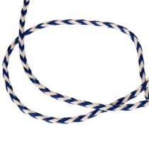Artikel Geschenkband Kordel gestreift Polyester 3mm x 20m Weiß-Blau Innenbereich