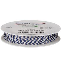Artikel Geschenkband Kordel gestreift Polyester 3mm x 20m Weiß-Blau Innenbereich