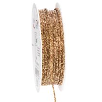Artikel Dekokordel Rolle 3mm 20m Gold Kunststoff für Geschenkdekoration