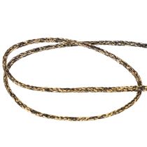 Artikel Kordel aus Polyester 3 mm 20 m Schwarz-Gold für Geschenkverpackung und Dekoration