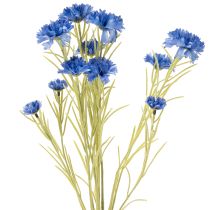 Artikel Kornblume Kunstblume Blau 68cm 4er-Set Realistische Sommerdekoration