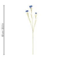 Artikel Kornblume Kunstblume Blau 68cm 4er-Set Realistische Sommerdekoration