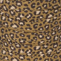 Artikel Kräuselband 100% Baumwolle 10mm 100m Leoprint Goldbraun Innenbereich