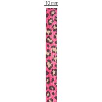 Artikel Dekoband Kräuselband Leoprint Pink 10mm x 100m Geschenkverpackung
