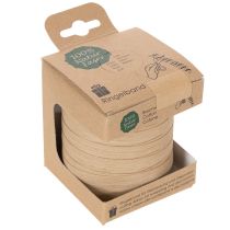 Artikel Kräuselband Baumwolle Beige 10mm x 100m für Dekoration und Verpackung