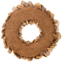 Artikel Baumschwamm-Kranz naturfarben Ø 37cm für Tür- und Wanddekoration