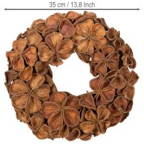 Artikel Landlotus Türkranz aus Naturmaterial Ø 35 cm Braun