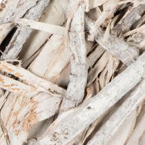 Artikel Zweigkranz rund 50cm geweißtes Holz und Rindenfaser