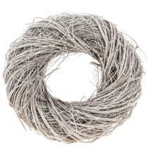 Artikel Kranz Ulme Weiß Naturkranz Türdeko Ø25cm