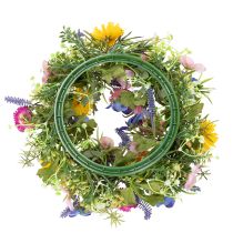 Artikel Künstlicher Frühlingskranz Blumenkranz Türdekoration 30cm bunt langlebig