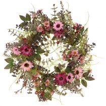 Artikel Blumenkranz mit Gänseblümchen und Beeren Altrosa Ø30cm