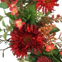Herbstkranz Seidenblumen Rot Gerbera Distel Türkranz Ø42cm