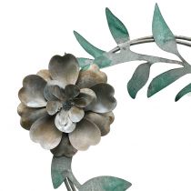 Artikel Gartenstecker Blütenkranz Metall H63cm