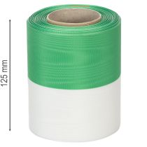 Artikel Kranzbänder Moiré 125mm x 25m in Grün-Weiß, Schleifenband Taftbindung, Nationalband Dekoband