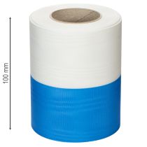 Artikel Kranzbänder Moiré Blau-Weiß 125 mm – Hochwertiges Trauerband & Dekoband, Nationalband in edler Optik, 25m Rolle