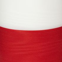 Artikel Kranzbänder Moiré Weiß-Rot 125mm - Trauerband Dekoband Schleifenband Festband 25m Rolle