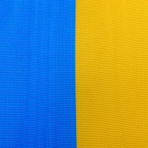 Kranzbänder Moiré blau-gelb