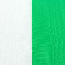 Kranzbänder Moiré grün-weiß vers. Breiten 25m