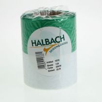 Artikel Kranzbänder Moiré 125mm x 25m in Grün-Weiß, Schleifenband Taftbindung, Nationalband Dekoband