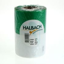 Artikel Moiré Kranzband grün-weiß 150mm, Dekorationsband, Schleifenband, Taft-Qualität 25m