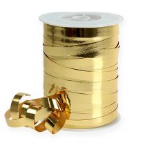 Kräuselband glänzend 10mm 250m Gold