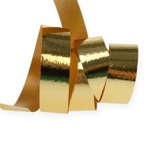 Kräuselband glänzend 10mm 250m Gold