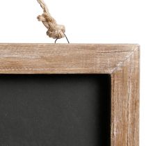 Artikel Charmante Kreidetafel im Landhausstil 40×30 cm – Vielseitig einsetzbare Memotafel mit natürlichem Holzrahmen für Dekoration und Notizen