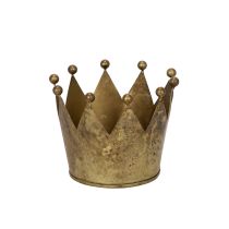 Artikel Deko-Krone Metall Gold 11 cm Ø für Tischdekoration