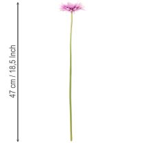 Artikel Künstliche Blumen Gerbera Garten Kunstblumen Lila 47cm 6St