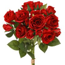 Artikel Künstliche Deko-Rosen Rot Ø4cm L45cm 3St für Floristen & Events