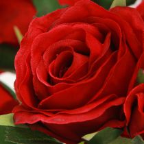 Artikel Künstliche Deko-Rosen Rot Ø4cm L45cm 3St für Floristen & Events